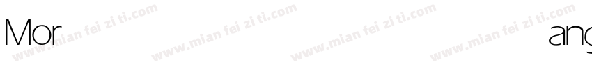 Moranga Light字体转换